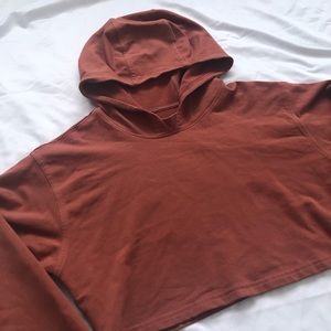 Lululemon All Yours Cropped Hoodie (Discountinued Rustic Clay colourway)